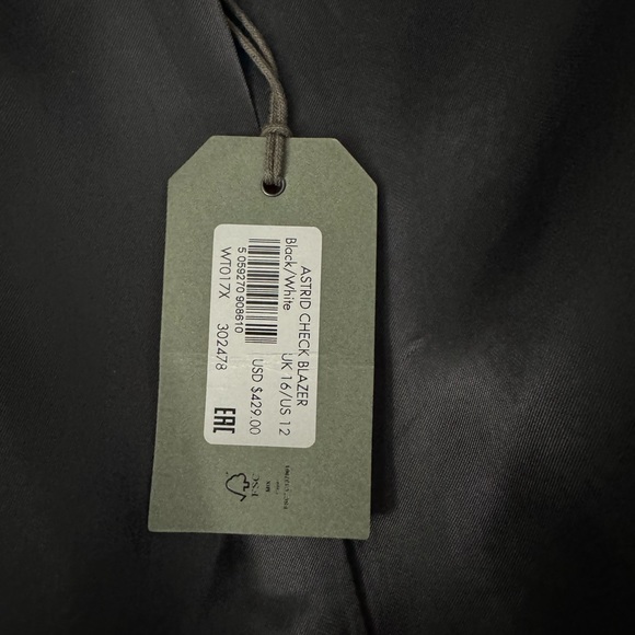 All Saints Astrid Double Breasted Check Jacket - Picture 11 of 16